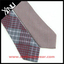 2015 Winter Brown Plaid Mens Silk Ties with Wool Blended Men's Ties